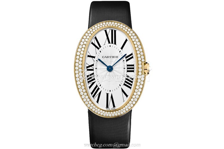 Cartier Baignoire wb520022 18k Yellow Gold Case Manual Wind