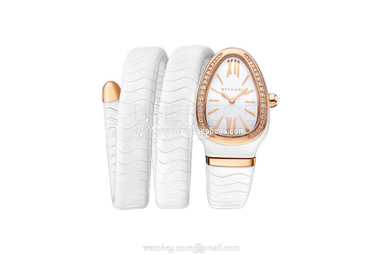 BVLGARI SERPENTI 102886 White ceramic Quartz