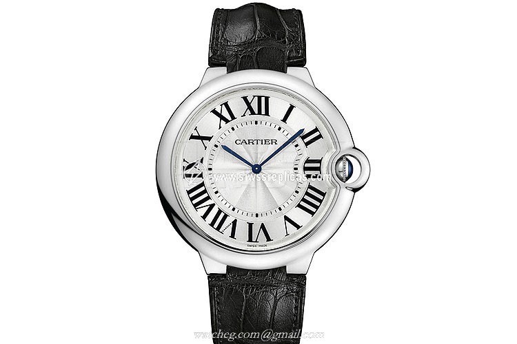 Cartier Ballon Bleu - 46mm W6920055 18K White Gold Manual Winding
