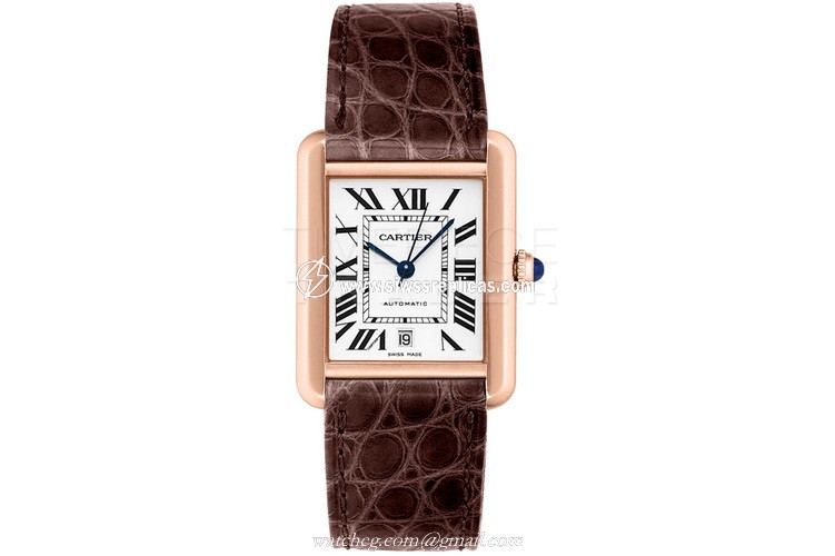Cartier Tank Solo W5200026 18kt Rose Gold Automatic