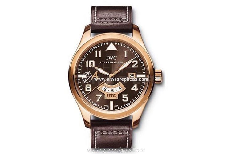 IWC Pilots UTC Antoine de Saint Exupery IW3261-03 18k Rose Gold Automatic