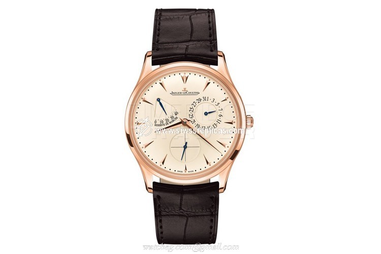 Jaeger LeCoultre Master Ultra Thin Reserve de Marche Q137.25.20 18k Rose Gold Automatic