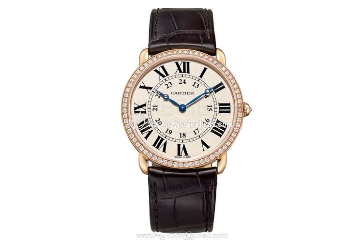 Cartier Ronde Louis wr000651 18kt Rose Gold Manual Wind