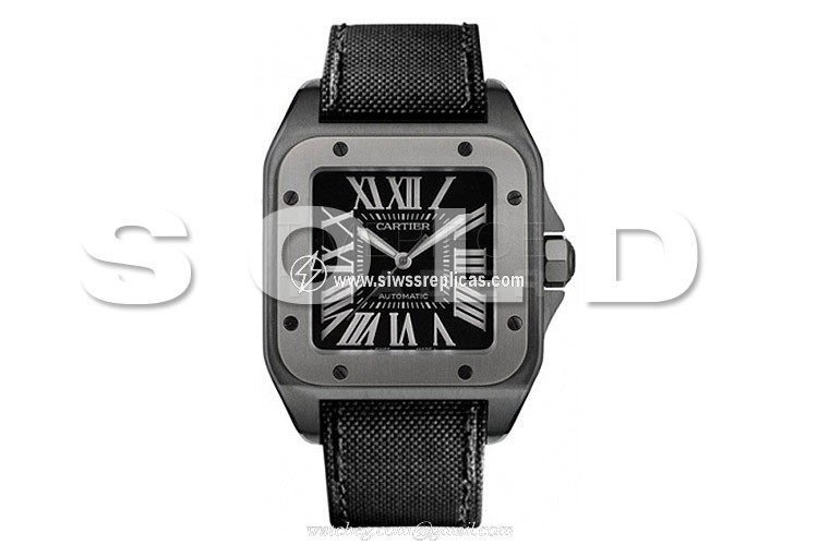 Cartier Santos 100 w2020010 Titanium and Stainless Steel Automatic