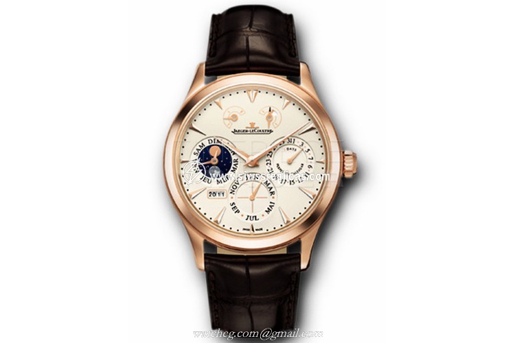 Jaeger LeCoultre Master Eight Days Perpetual Q1612520 18k Rose Gold Manual Wind