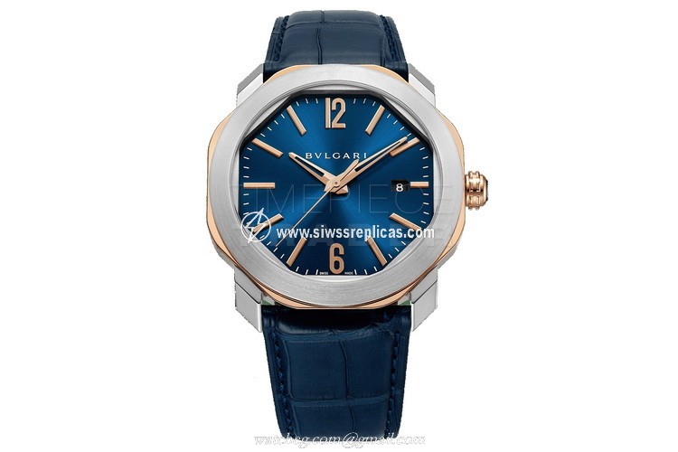BVLGARI OCTO 103205 stainless steel and 18kt rose gold case Automatic