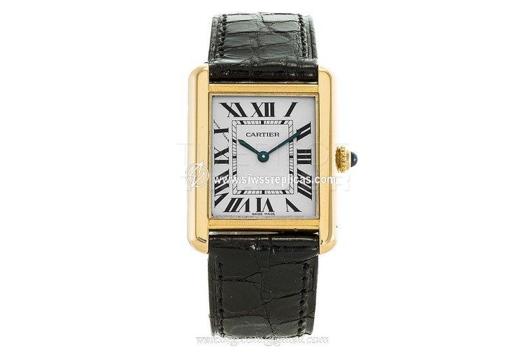 Cartier Tank Solo w5200002 Stainless Steel & Yellow Gold Quartz