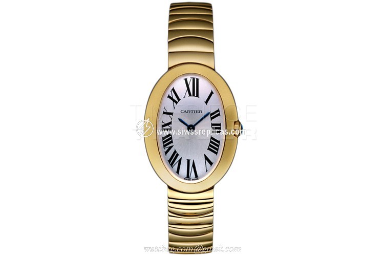 Cartier Baignoire w8000005 18k Rose Gold Quartz