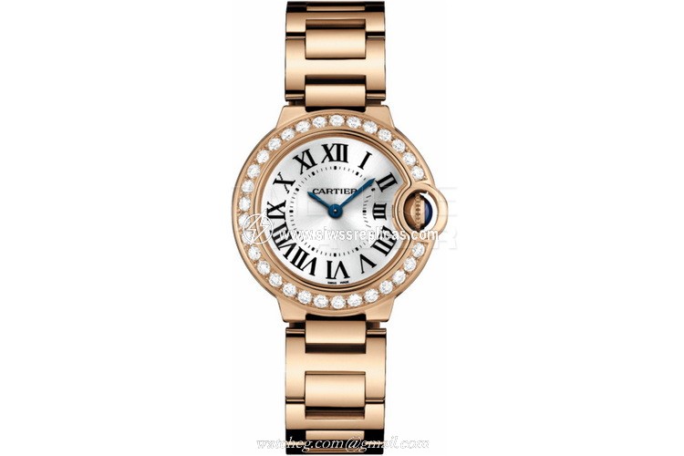 Cartier Ballon Bleu wjbb0015 18kt Rose Gold Quartz