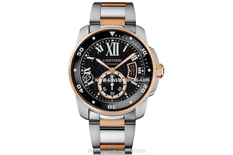 Cartier Calibre de Cartier w7100054 Stainless Steel & Rose Gold Automatic