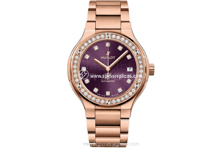 Hublot Classic Fusion 568.ox.898v.ox.1204 18kt Rose Gold Automatic