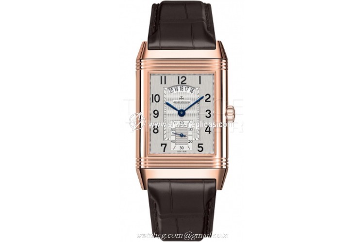 Jaeger LeCoultre Grande Reverso Duo 374.24.21 18k Rose Gold Manual Wind 