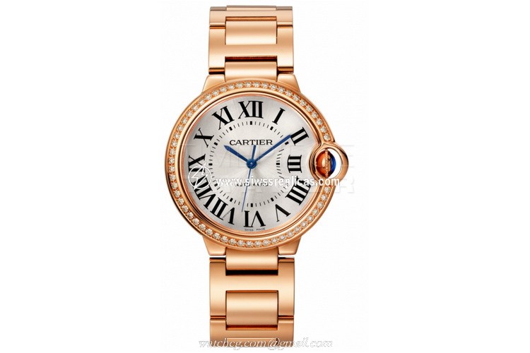 Cartier Ballon Bleu wjbb0037 18kt Rose Gold Automatic