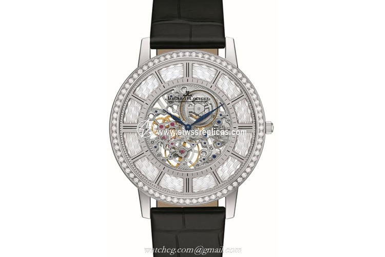Jaeger LeCoultre Master Ultra Thin Squelette Q1343501 18k White Gold Manual Wind