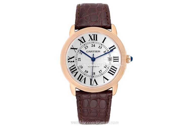 Cartier Ronde Solo w6701009 18kt Rose Gold Automatic