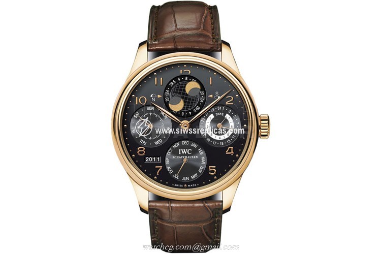 IWC Portuguese Perpetual Calendar IW5032-02 18k Rose Gold Automatic