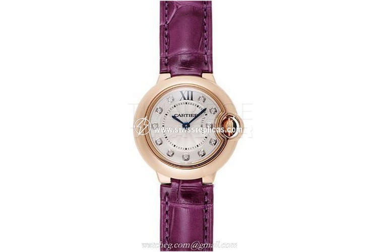 Cartier Ballon Bleu wjbb0019 18kt Rose Gold Quartz