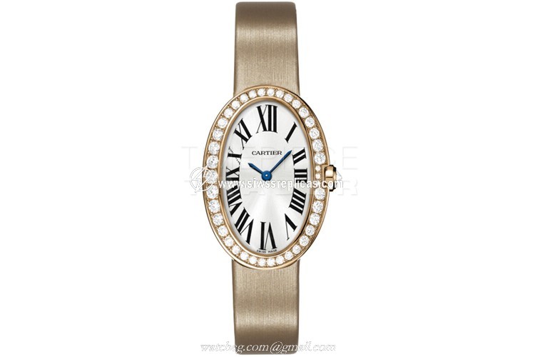 Cartier Baignoire wb520004 18k Rose Gold Case Quartz