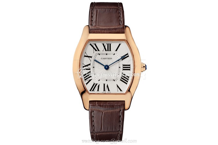 Cartier Tortue wgto0002 18kt Rose Gold Manual Wind
