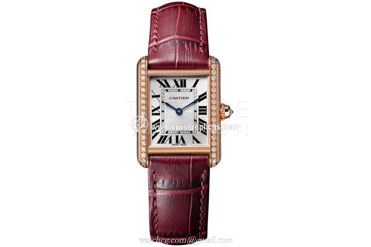 Cartier Tank Louise wjta0010 18kt Rose Gold Manual Wind