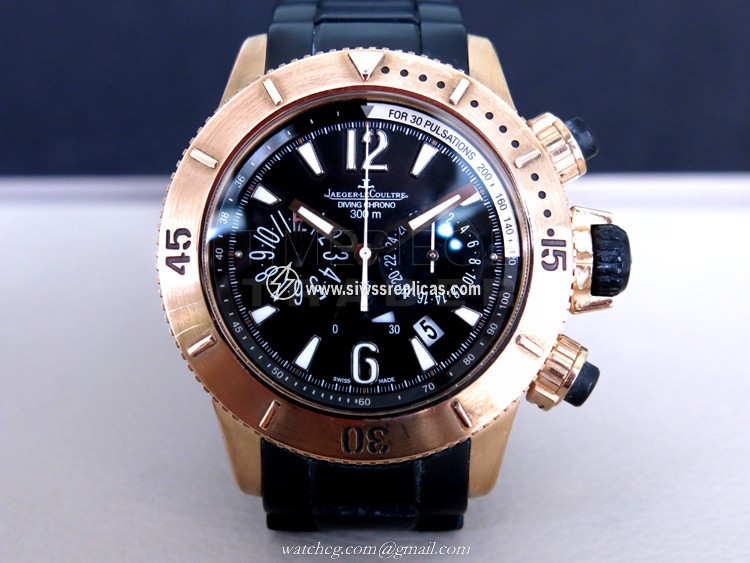 Jaeger LeCoultre Master Compressor Divers Q186.27.40 18k Rose Gold Automatic Self-Winding 