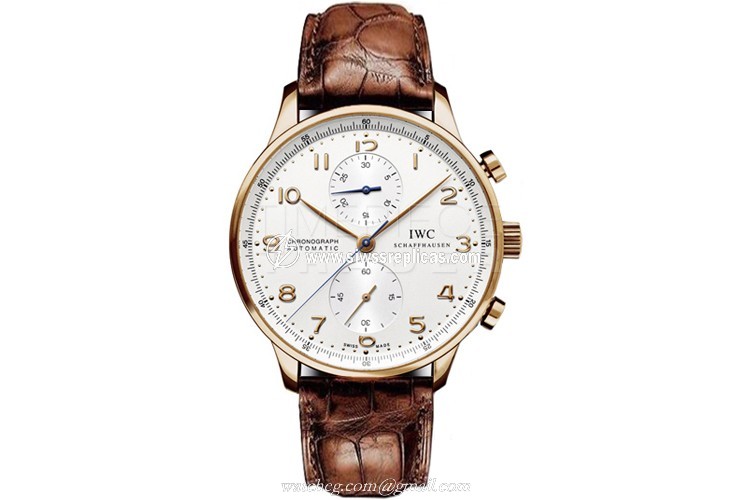 IWC Portuguese Automatic Chronograph IW3714-80 18k Rose Gold Automatic Chronograph