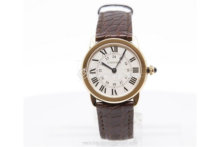Cartier Ronde Solo w6701007 18kt Rose Gold Quartz