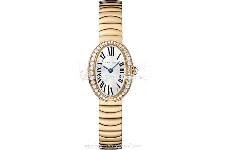 Cartier Baignoire wb520026 18k Rose Gold Quartz