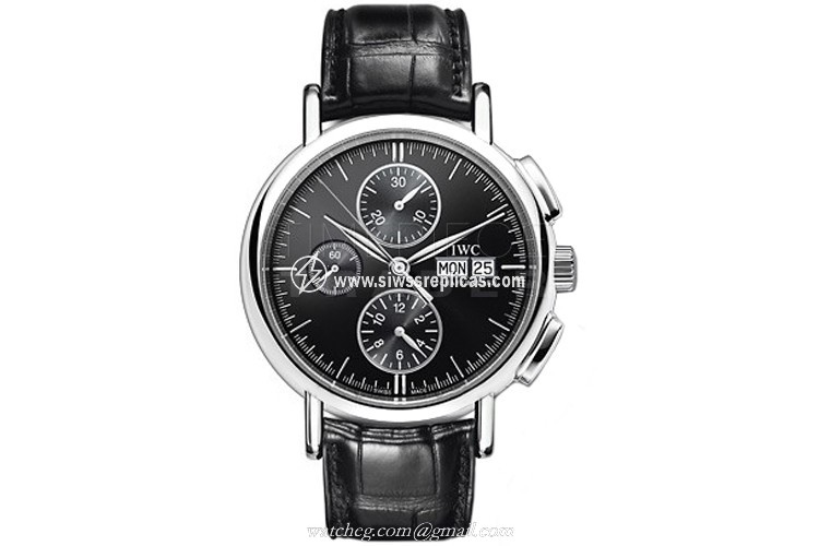 IWC Portofino Chronometer IW3783-03 Stainless Steel Automatic Chronograph 