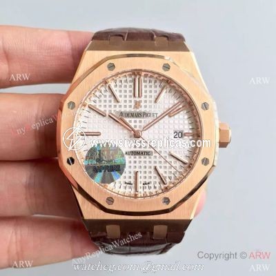 1:1 JF Factory Watch Royal Oak Audemars Piguet Replica Rose Gold Watch