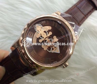 Ulysse Nardin Freak Rose Gold Chocolate Face Men replica Watch