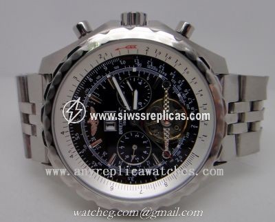 Breitling 1884 Bentley Mulliner Tourbillon Replica Watch For Sale  Black Dial