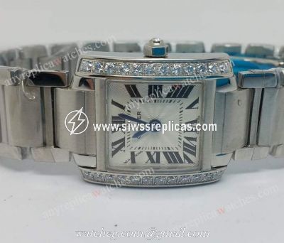 Cartier Tank Diamond Bezel Ladies Replica Watch
