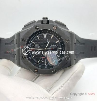 Cheap Audemars Piguet Replica Watches Royal Oak Offshore All Black 44mm Watch