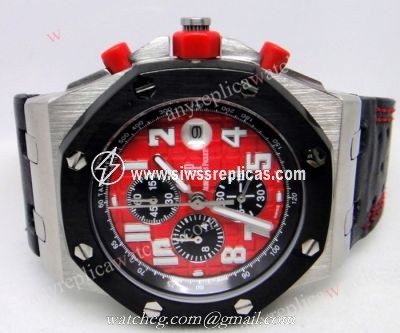 AUDEMARS PIGUET Royal Oak Chronograph Black Eye Red Face