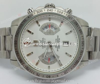 Tag Heuer Carrera Calibre 17 Rs Stainless Steel White Face Replica Watch