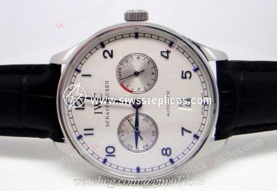 IWC Portuguese 7 days Steel Chronograph White