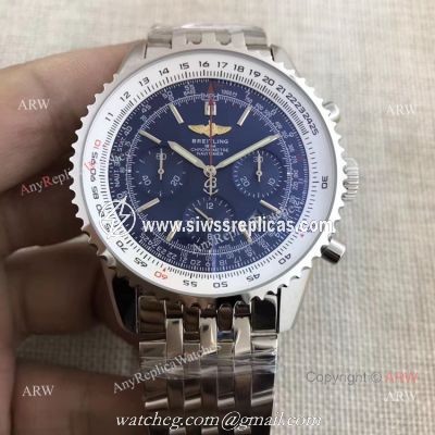 Breitling 1884 Chronometre Navitimer 01 Blue Face Watch 46mm or 42mm