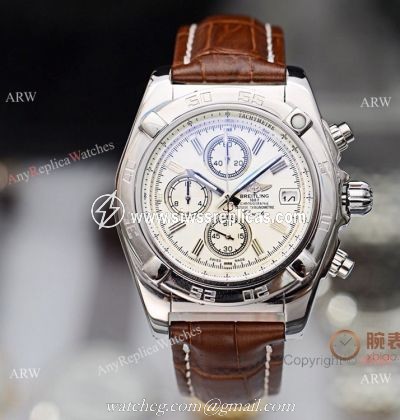 Fake Breitling Chronomat Chronograph Watches White Face