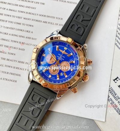 Wholesale Copy Breitling Chronomat B01 Watch Blue Face