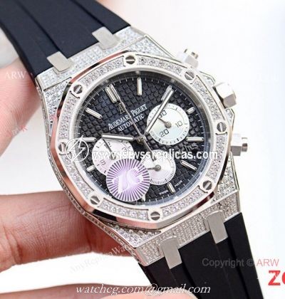 New Copy Audemars Piguet Iced Out Royal Oak VK Chronograph Watch