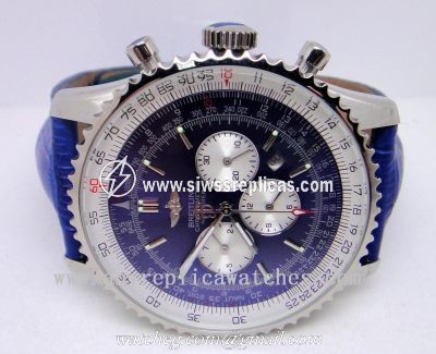 Breitling Navitimer Blue Dial / Blue Leather Men Watch