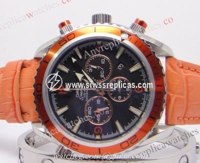 Omega Seamaster Co-Axial Omega Planet Ocean Replica Orange Chronograph Watch