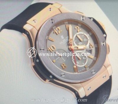 Hublot Big Bang Rose Gold Case and Black Rubber Strap 7750 Movement Swiss Grade