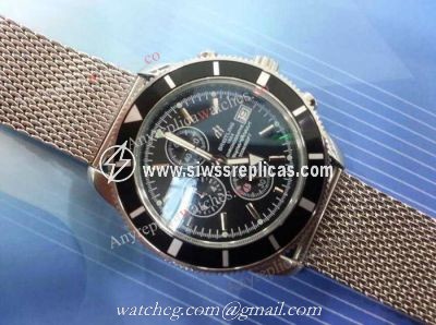 Replica Breitling Aeromarine Superocean Heritage Men Watch SS Black