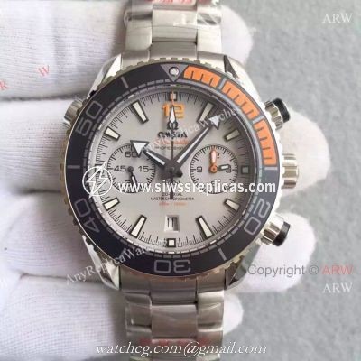 (OM)Swiss Copy Omega Seamaster 600m Planet Ocean Master Gray Chronograph Watch