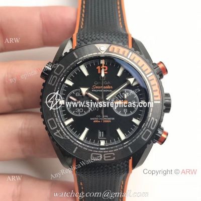 (OM)Replica Omega Seamaster Planet Ocean 600m Master Watch Black Case