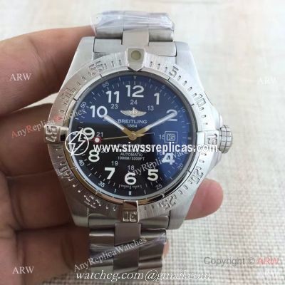 Copy Breitling Superocean Stainless Steel Arabic Markers Watch