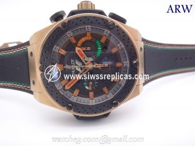 Copy Hublot F1 Geneve Watch Rose Gold Case