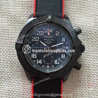 Breitling Avenger Hurricane military Replica Watch Red/Black Rubber Strap